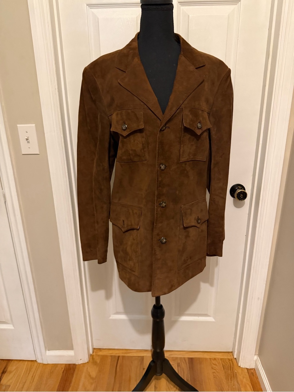 Cortefield vintage safari-cut suede lined jacket.